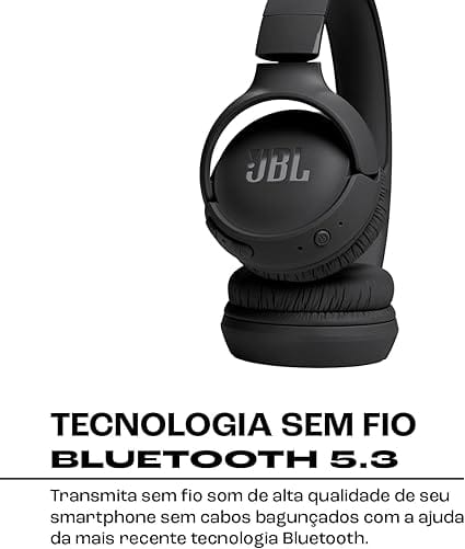 JBL Tune 520BT Preto – Fone de Ouvido Bluetooth Sem Fio com 57 Horas de Bateria - Imagem 5