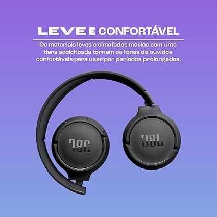 JBL Tune 520BT Preto – Fone de Ouvido Bluetooth Sem Fio com 57 Horas de Bateria - Imagem 4