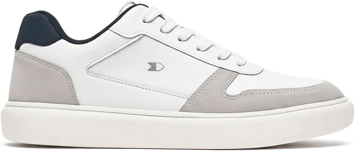 Tênis Sapatênis Masculino Sandrini Evoke Lite Branco, Cinza e Marinho – Casual, Confortável e Versátil - Imagem 11