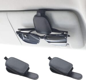 Porta óculos automotivo magnético para viseira de carro suporte para óculos automotivo