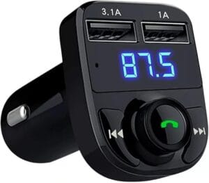 Transmissor FM Bluetooth para carro com carregador USB e viva voz transmissor fm bluetooth