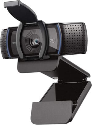 Webcam Logitech C920s - Webcam Logitech C920s Full HD 1080p com microfone estéreo