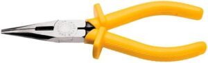 Alicate Bico Meia Cana Tramontina 6 Isolado 1000V NR10 para trabalhos elétricos e manutenção profissional