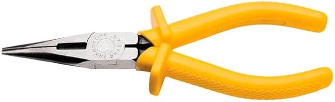 Alicate Bico Meia Cana Tramontina 6 Isolado 1000V NR10 para trabalhos elétricos e manutenção profissional