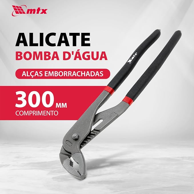 Alicate Bomba D Água MTX 12 Polegadas para Hidráulica e Reparos Profissionais 300mm - Imagem 8