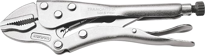 Alicate de Pressão Tramontina 10 Polegadas com mordente triangular em aço carbono para fixação profissional