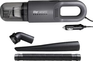 Aspirador de Pó Automotivo WAP CAR 12V portátil com filtro HEPA lavável e acessórios para limpeza interna do veículo