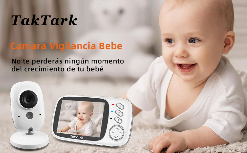 Babá Eletrônica TakTark com Tela 3.2" e Visão Noturna - Imagem 2