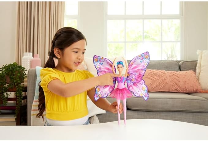 Boneca Barbie Fantasia Bailarina Borboleta Transformação Mágica 2 em 1 Mattel - Imagem 10