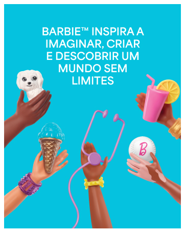 Boneca Barbie Fashion & Beauty Dia de Praia com Acessórios Mattel para Crianças a partir de 3 Anos - Imagem 2