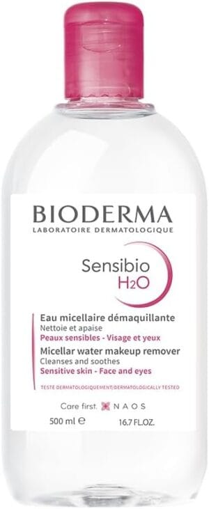 Bioderma Sensibio H2O 500ml água micelar dermatológica calmante para pele sensível
