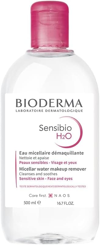 Bioderma Sensibio H2O 500ml água micelar dermatológica calmante para pele sensível