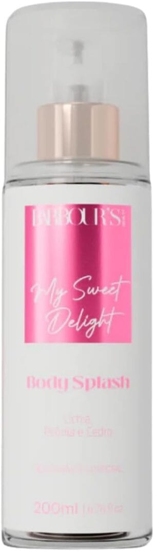 Body Splash Delight Barbours 200ml fragrância feminina refrescante para uso diário