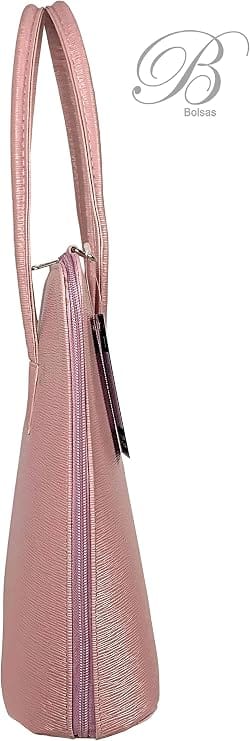 Bolsa Notebook Feminina Pasta Executiva Barbara & Ba Rose Riscadinho 15,6 Polegadas - Imagem 4