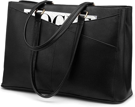 Bolsa Feminina LOVEVOOK para Notebook 15,6 Polegadas preta elegante