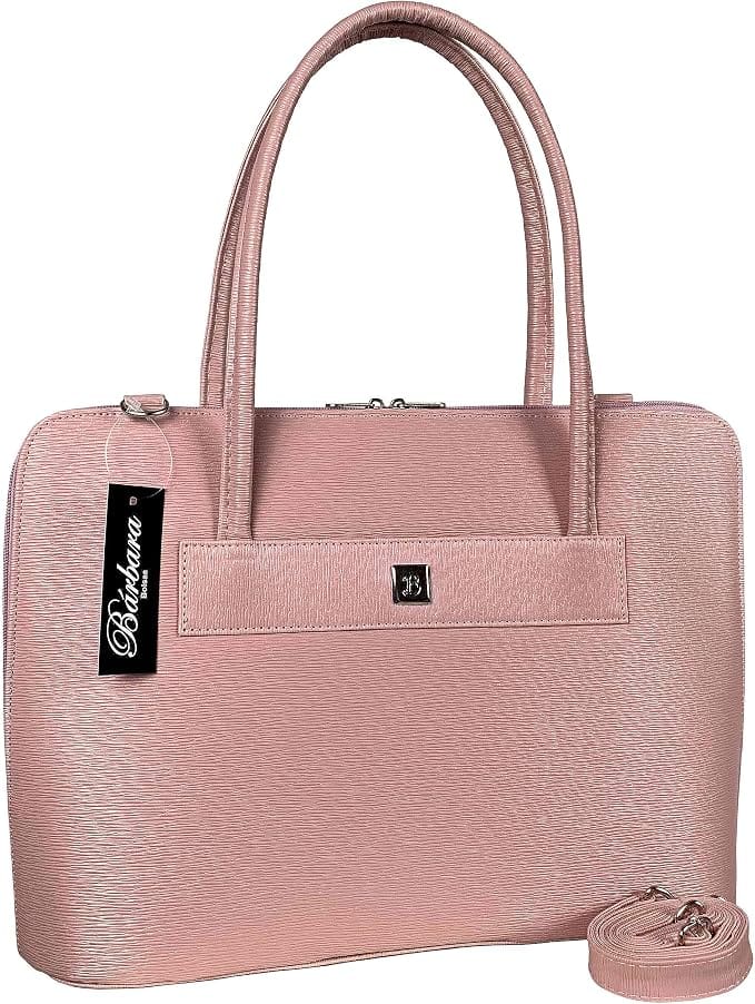 Bolsa Notebook Feminina Pasta Executiva Barbara & Ba Rose Riscadinho 15,6 Polegadas - Imagem 6