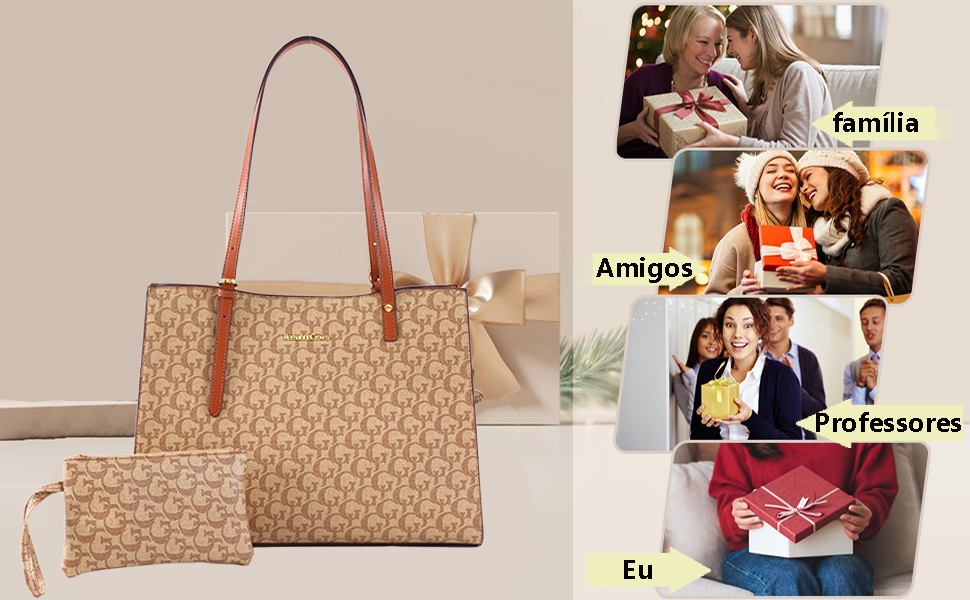Bolsa Tote Romantic Crown Feminina Grande Estampada para Notebook e Trabalho - Imagem 2