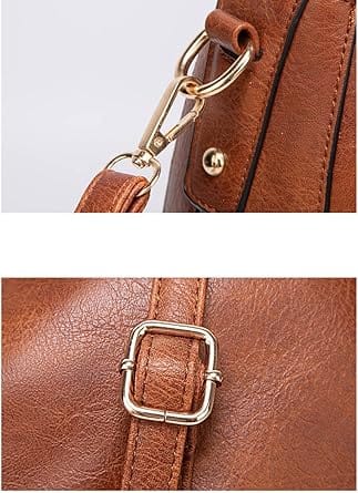 Bolsa Tote Feminina URQUEEN Grande em Couro PU com Alça Transversal Removível - Imagem 6
