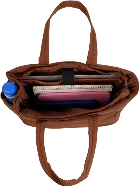 Bolsa Tote Puffer Gocase para Notebook 35,5 cm Marrom Feminina - Imagem 3