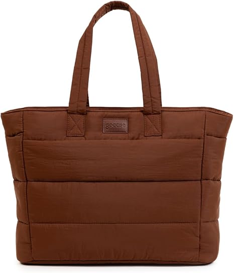 Bolsa Tote Puffer Gocase para Notebook 35,5 cm Marrom Feminina - Imagem 6