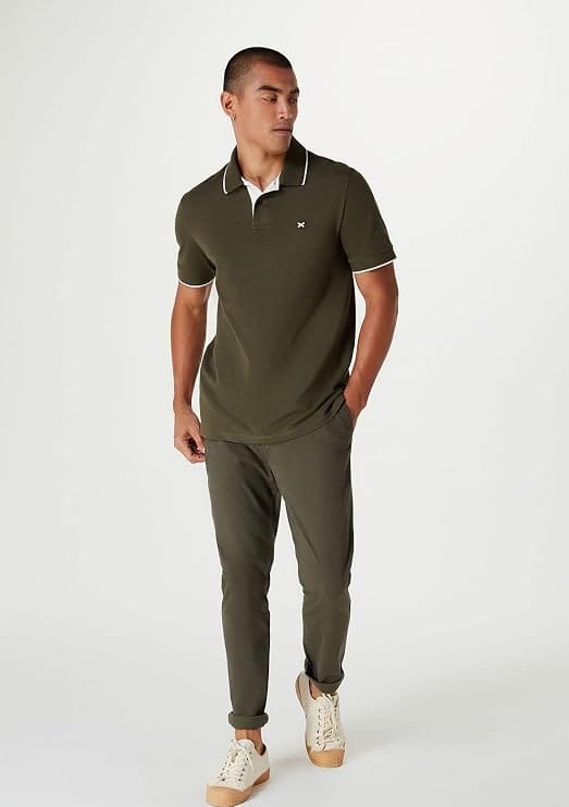 Calça Casual KTNY Hering Masculina Verde Chino - Imagem 3