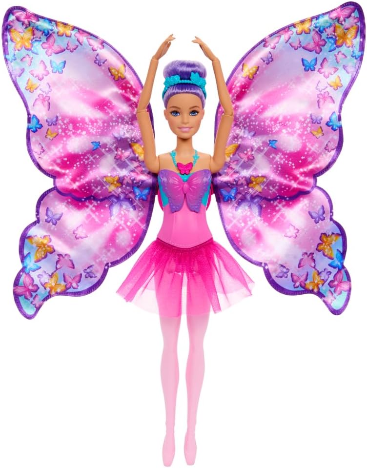 Boneca Barbie Fantasia Bailarina Borboleta Transformação Mágica 2 em 1 Mattel - Imagem 3