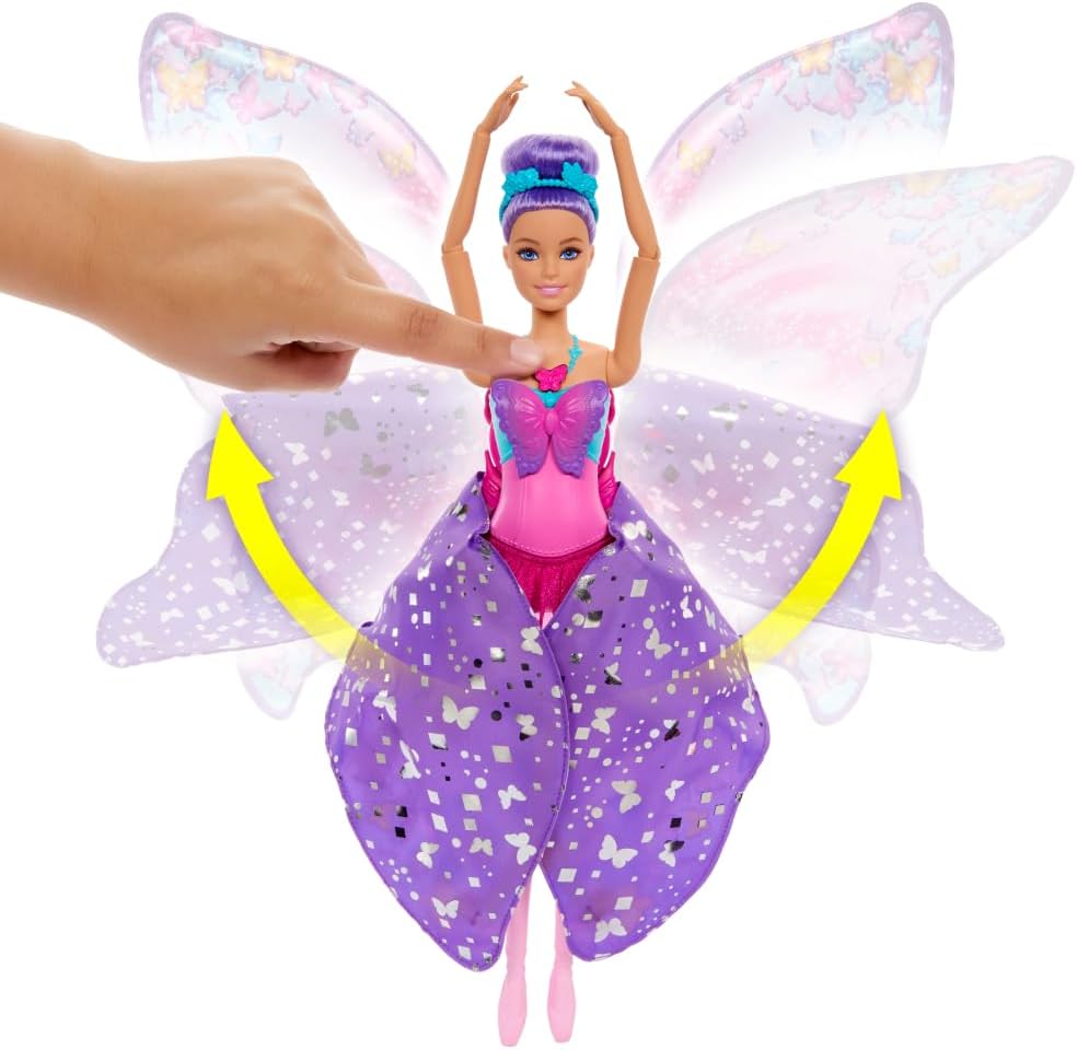 Boneca Barbie Fantasia Bailarina Borboleta Transformação Mágica 2 em 1 Mattel - Imagem 5
