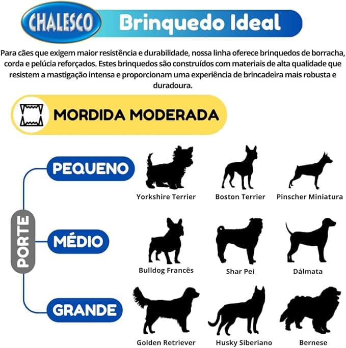 Brinquedo de Corda Rope Catchball Chalesco para Cães Resistente - Imagem 2
