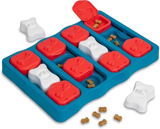 Brinquedo Interativo para Cachorros Outward Hound Dog Brick Nível 2 com compartimentos para petiscos