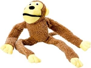 Brinquedo Macaco Chalesco para Cães pelúcia interativa com som