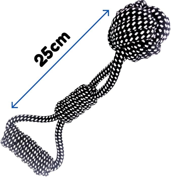 Brinquedo de Corda Rope Catchball Chalesco para Cães Resistente - Imagem 4