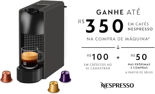 Cafeteira Expresso Nespresso Essenza Mini Preta 220V Original - Imagem 6