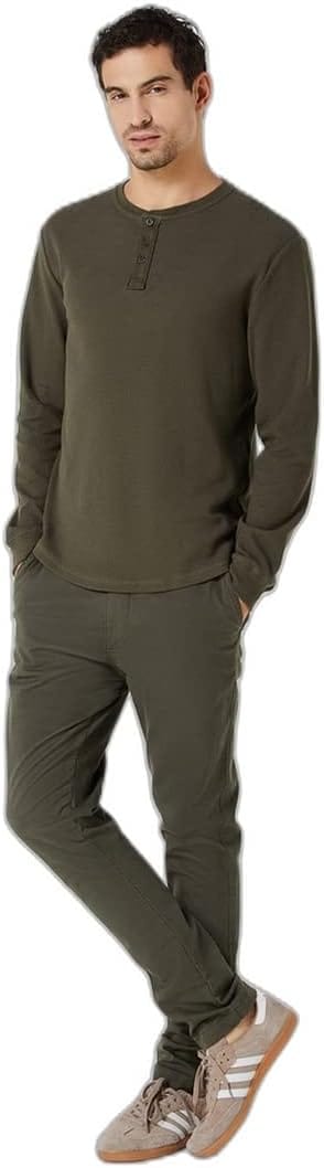 Calça Casual KTNY Hering Masculina Verde Chino - Imagem 7