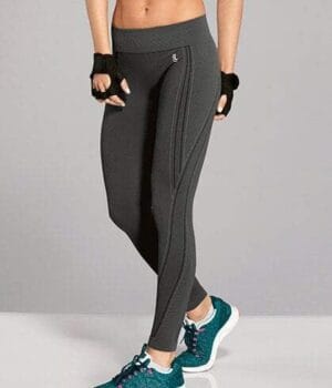 Calça Legging Lupo Sport Max Core Sem Costura Feminina Preta com Cintura Alta