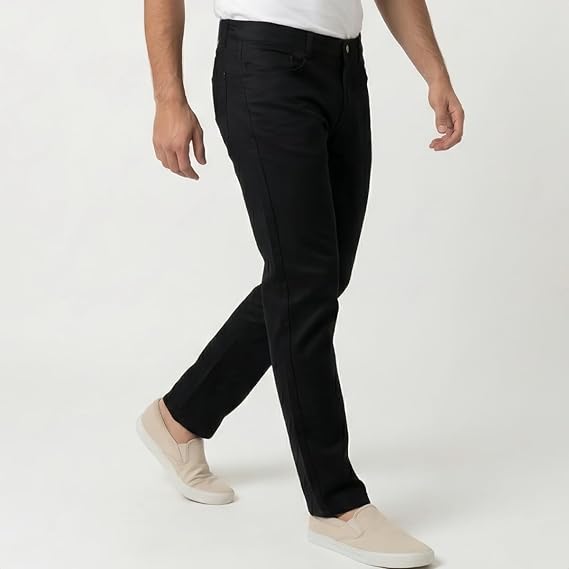 Calça Jeans Masculina Tradicional com Elastano Preta Skinny Depbag - Imagem 5