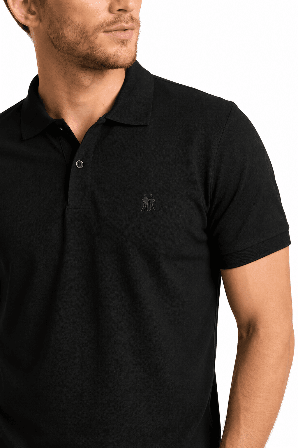 camisa-polo-preta-polo-wear-gola-e-botoes