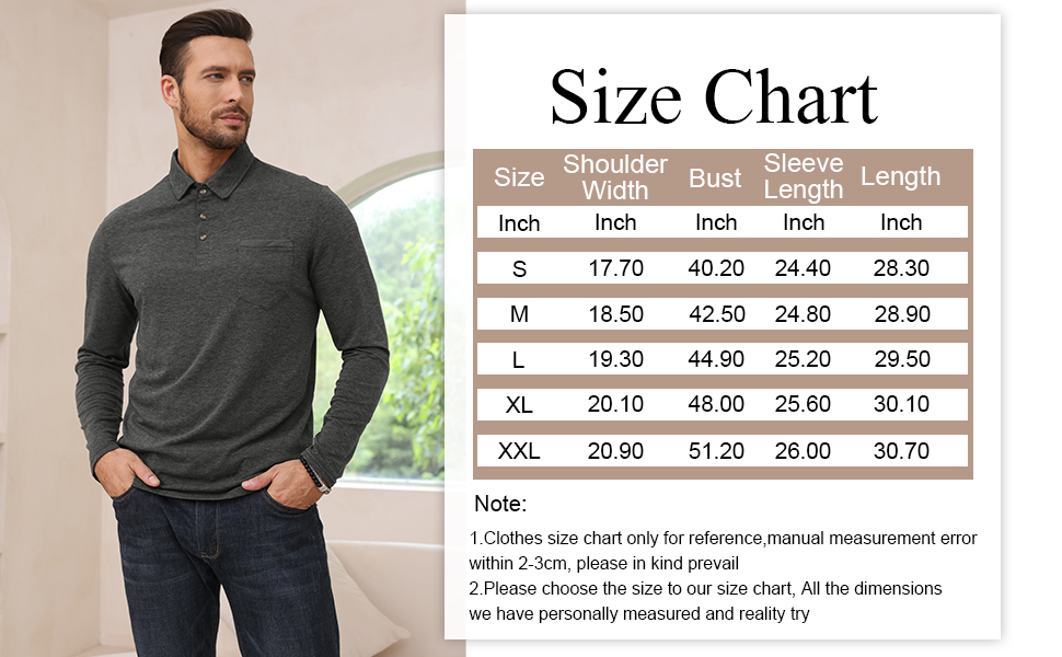 Camisa Polo Masculina Manga Comprida PICKLION Casual com Bolso - Imagem 3