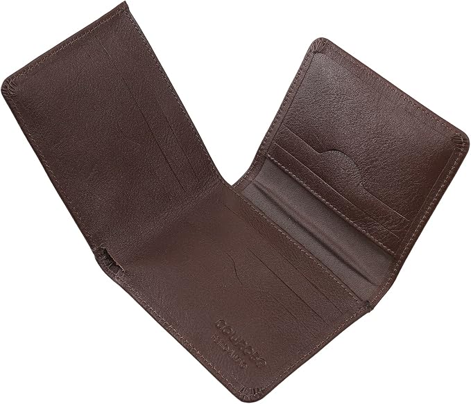 Carteira Couro50 Slim Masculina CNH e Cartões em Couro Legítimo Pinhão - Imagem 2