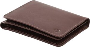 Carteira Couro50 Slim Masculina em couro legítimo cor pinhão