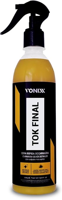 Cera Líquida Vonixx Carnaúba Tok Final 500ml para brilho e proteção automotiva