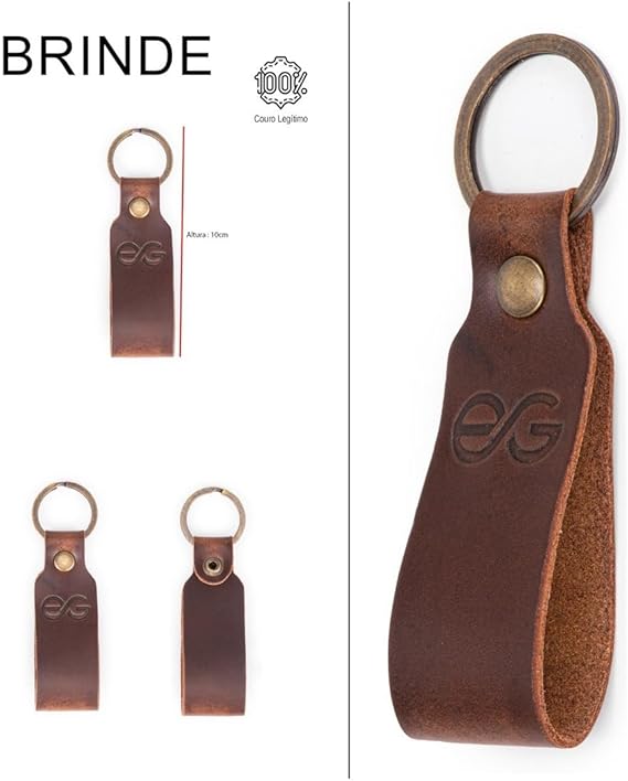 Cinto Masculino Couro Legítimo Elástico Casual Marrom: conforto, elegância e ajuste perfeito para o dia a dia - Imagem 3