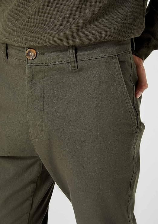 Calça Casual KTNY Hering Masculina Verde Chino - Imagem 4