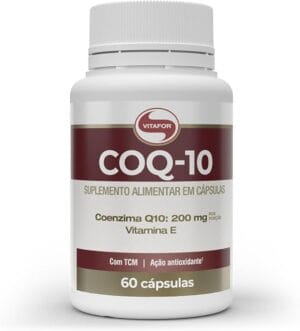 Coenzima Q10 200mg Vitafor 60 cápsulas com vitamina E