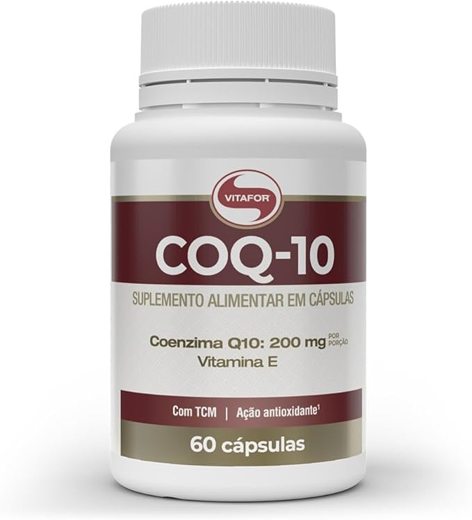 Coenzima Q10 200mg Vitafor 60 cápsulas com vitamina E