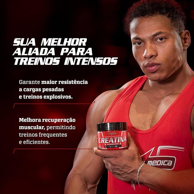 Creatina Monohidratada Hardcore Integralmedica 300g 100% Pura - Imagem 6