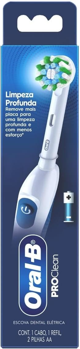 Escova de Dente Elétrica Oral-B PRO Clean com cabeça redonda para limpeza profunda dos dentes