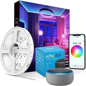 Fita LED Inteligente Alexa WiFi RGB 5 Metros compatível com Google Home e controle por aplicativo