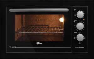 Forno Elétrico de Embutir Philco PFE47E 47 Litros inox 220V com dupla resistência, timer automático e acabamento espelhado