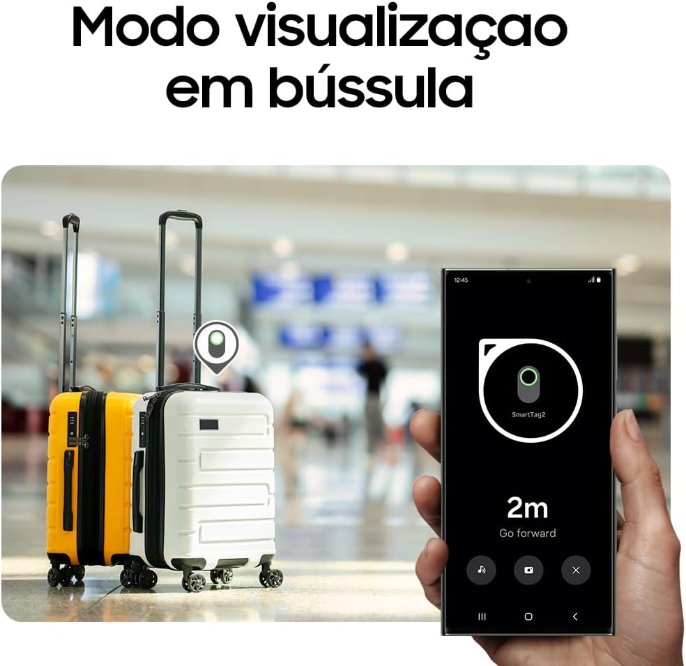 Localizador Samsung Galaxy SmartTag2 Bluetooth para Rastreamento de Chaves, Mochilas, Malas e Objetos Pessoais - Imagem 3