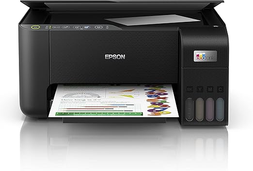 Impressora Multifuncional Epson EcoTank L3250 tanque de tinta colorida Wi-Fi Direct para casa e escritório